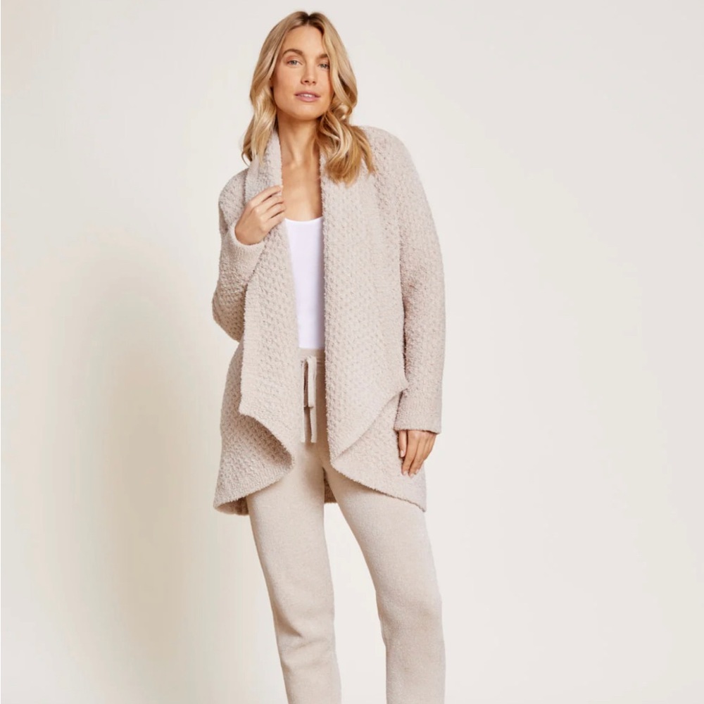 NWOT Barefoot Dreams CozyChic Honeycomb Shawl Cardigan